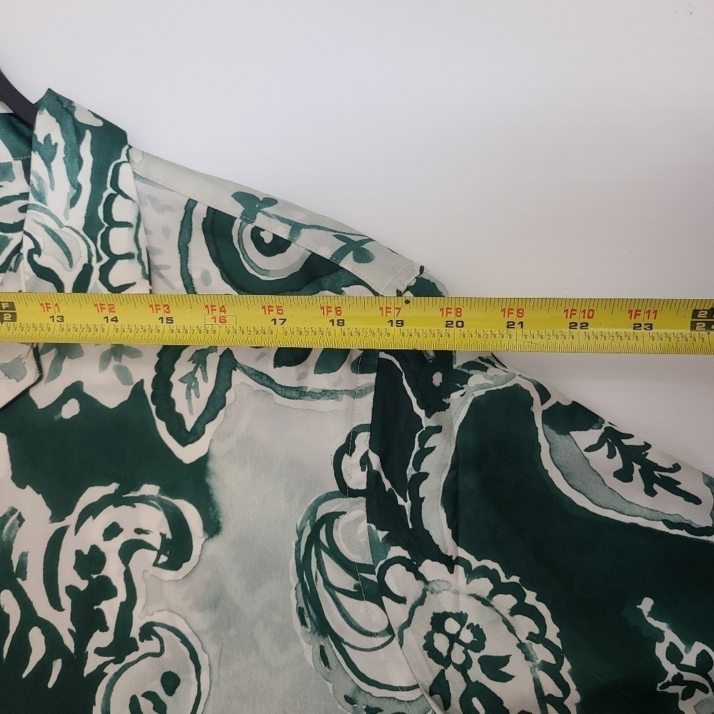 ZARA FLORAL PRINT SHIRT GREEN | 2187/300 - Picture 6 of 6